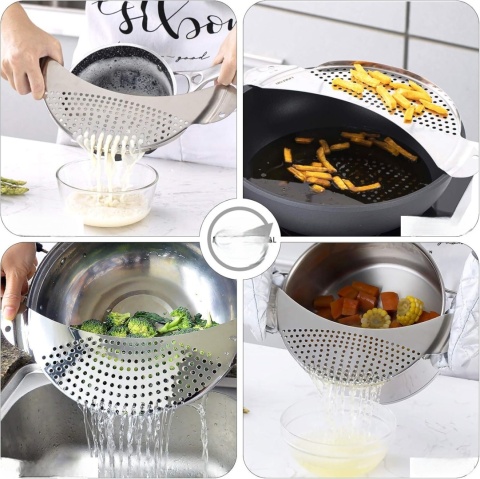 sitko cedzak durszlak do garnka miski patelni ociekacz warzyw owoców wody tluszczu