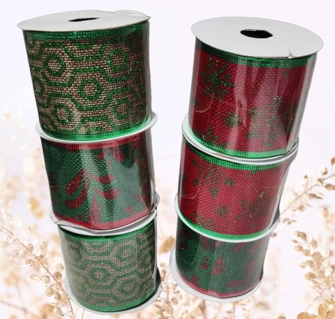 Tasiemka wstążka jutowa dekoracja domu choinki wieńców z drutem