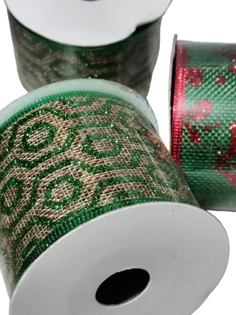 Tasiemka wstążka jutowa dekoracja domu choinki wieńców z drutem