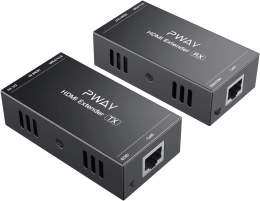 Przedłużacz HDMI PW-HT202P 50 m UTP+RJ45 Nadajnik Odbiornik