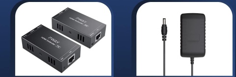 Przedłużacz HDMI PW-HT202P 50 m UTP+RJ45 Nadajnik Odbiornik