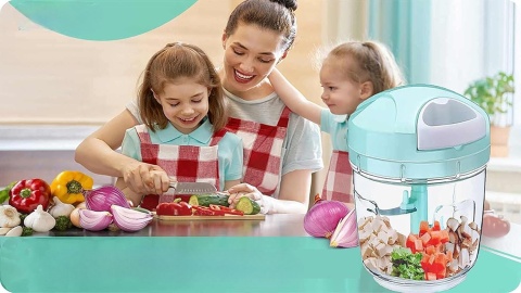 chopper ręczny rozdrabniacz siekacz 5 osrzy siekaczka 1000 ml