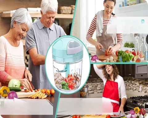 chopper ręczny rozdrabniacz siekacz 5 osrzy siekaczka 1000 ml