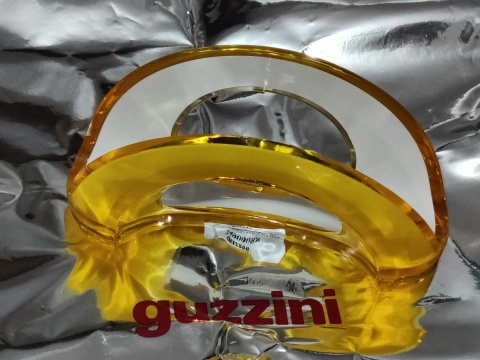 Serwetnik Guzzini żółty podstawka pod serwetki