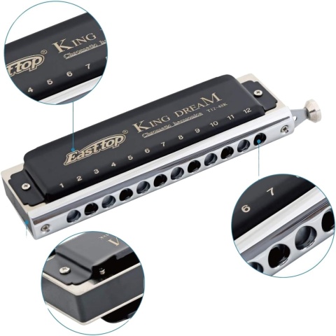 harmonijka chromatyczna Easttop King Dream T12-48K w tonacji C