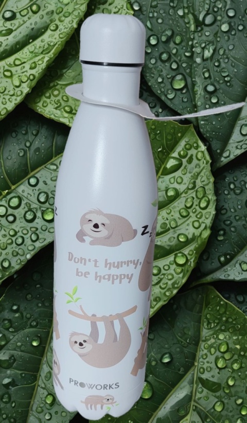 termos bidon Butelka do picia na wodę PROWORKS izolowana leniwiec