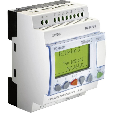 Logic Controller Crouzet Millenium 3 CD12 88970041, 24 V/DC moduł sterujący PLC