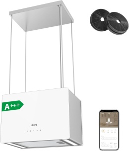 Okap wyspowy wiszący WIFI 700m3/h BIAŁY CBCS4850