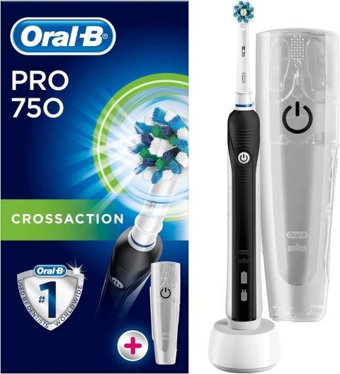 Oral-B PRO 750 szczoteczka elektryczna do zębów 3D ACTION black