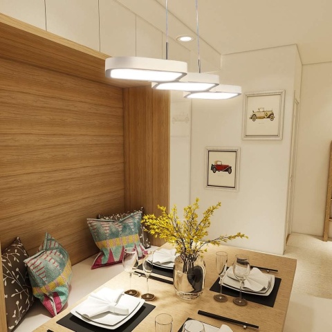 Anten Lampa wisząca LED do jadalni ściemnialna regulowana wysokość pilot