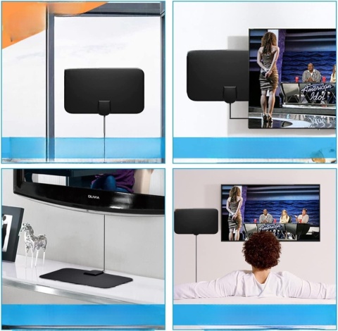 Antena telewizyjna freeview 4K 1080P HD/VHF/UHF kanały Smart telewizor radio