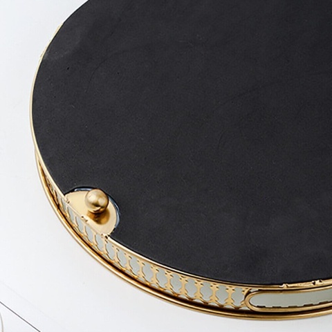 Taca kosmetyczna 32 cm okrągła z lustrem organizer biżuteria kosmetyki