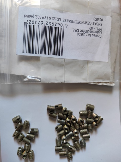 Wkładka gwintowana ENSAT TOOLCRAFT M 2,5 x6 typ302 50 szt.
