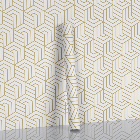 Geometryczna samoprzylepna tapeta 44x600 cm winylowa naklejka na meble