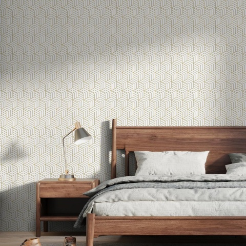 Geometryczna samoprzylepna tapeta 44x600 cm winylowa naklejka na meble