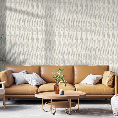 Geometryczna samoprzylepna tapeta 44x600 cm winylowa naklejka na meble
