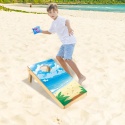 Zestaw do gry w Cornhole drewno 60 x 30 cm plansze torba worki