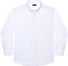 2XL T długa koszula męska kołnierzyk długi rękaw zapinana na guziki
