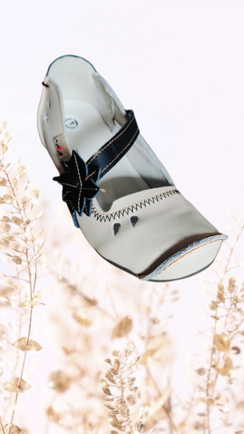 TMA EYES buty PÓŁBUTY LETNIE DAMSKIE W STYLU retro pantofle skórzane