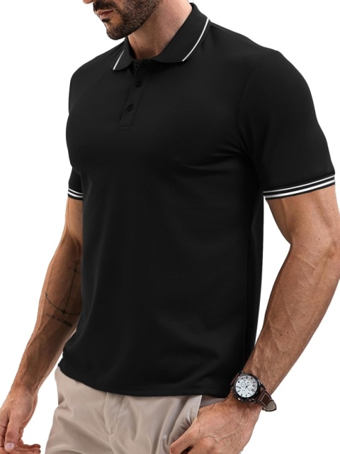 Męska koszulka polo z krótkim rękawem kort tenis golf biuro S