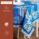Obrus 100% bawełna Maison d' Hermine Summer Blues 160x220 cm