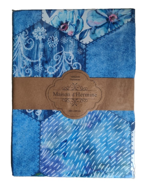 Obrus 100% bawełna Maison d' Hermine Summer Blues 160x220 cm