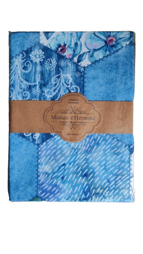 Obrus 100% bawełna Maison d' Hermine Summer Blues 160x220 cm
