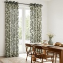Zasłony Woalowe Zielone w Liście Przelotki 2szt 260 x 140 cm