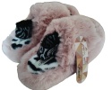 Kapcie Damskie Pluszowe Ciepłe Memory Foam 36/37 Pudrowy Róż JOMIX