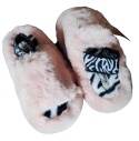Kapcie Damskie Pluszowe Ciepłe Memory Foam 36/37 Pudrowy Róż JOMIX