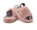 Kapcie Damskie Pluszowe Ciepłe Memory Foam 36/37 Pudrowy Róż JOMIX