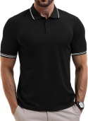 Męska koszulka polo z krótkim rękawem kort tenis golf biuro XL
