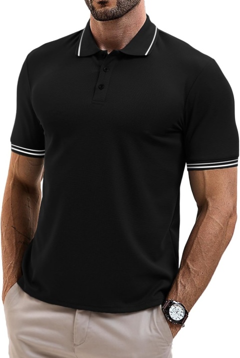 Męska koszulka polo z krótkim rękawem kort tenis golf biuro XL