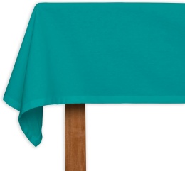 obrus bawełniany 160x 229 cm turkus dekoracja stołu BAWEŁNA