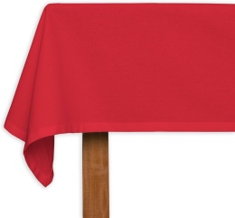 obrus bawełniany 160x 229 cm czerwony dekoracja stołu ŚWIĄTECZNY BAWEŁNA