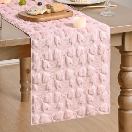 Bieżnik Artoid Mode Soft Pluszowy Futro 33 x 153 róż kokardka