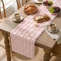Bieżnik Artoid Mode Soft Pluszowy Futro 33 x 153 róż kokardka