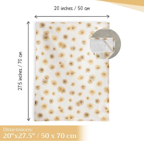 Maison d' Hermine Bagatelle Zestaw 3 ściereczek kuchennych 100% bawełna 50x70 cm