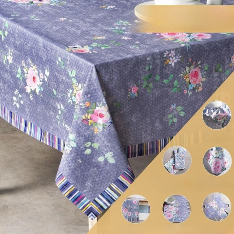 Obrus 100% bawełna Maison d' Hermine 160x220 sweet rose lavender