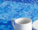 Obrus 100% bawełna Maison d' Hermine 140x180 indigo love