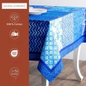 Obrus 100% bawełna Maison d' Hermine 140x180 indigo love