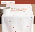 Bieżnik stołowy Maison d'Hermine 100% bawełna 50 x 150 cm IBIZA BEIGE ŁAPACZ SNÓW