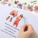 Taśma Washi 4 rolki ozdobne wzory PET do planowania i rękodzieła scrapbooking