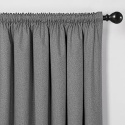 Zasłony zaciemniające termoizolacyjne zestaw 2 szt taśma 260x140cm Ciemnoszary