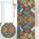 Boho Patchworkowa zasłona w stylu marokańskim Zasłona Ozdoba Mandala Okno Drzwi