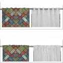 Boho Patchworkowa zasłona w stylu marokańskim Zasłona Ozdoba Mandala Okno Drzwi