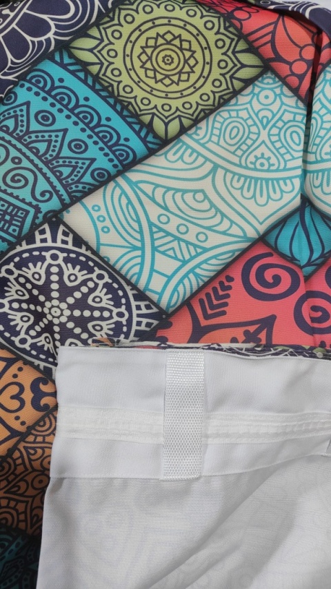 Boho Patchworkowa zasłona w stylu marokańskim Zasłona Ozdoba Mandala Okno Drzwi