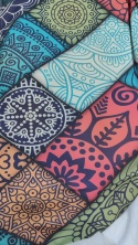 Boho Patchworkowa zasłona w stylu marokańskim Zasłona Ozdoba Mandala Okno Drzwi