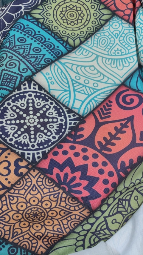 Boho Patchworkowa zasłona w stylu marokańskim Zasłona Ozdoba Mandala Okno Drzwi