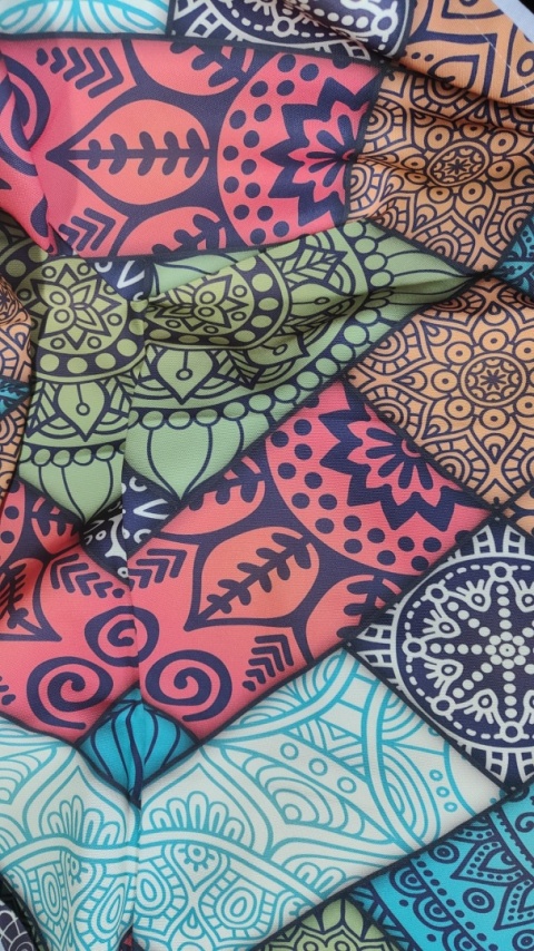 Boho Patchworkowa zasłona w stylu marokańskim Zasłona Ozdoba Mandala Okno Drzwi